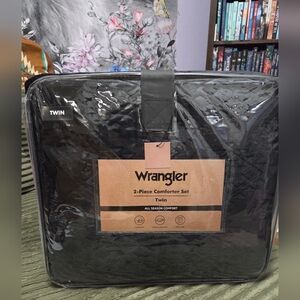 Black Aztec Wrangler Twin Size Comforter Set